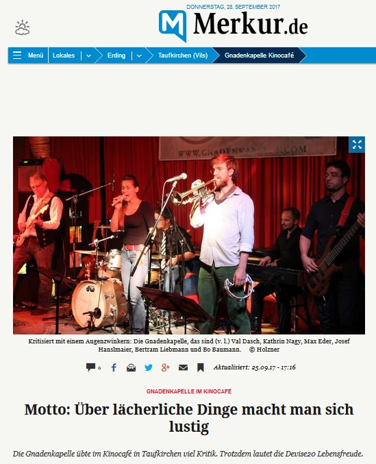 Münchner Merkur vom 25.September 2017